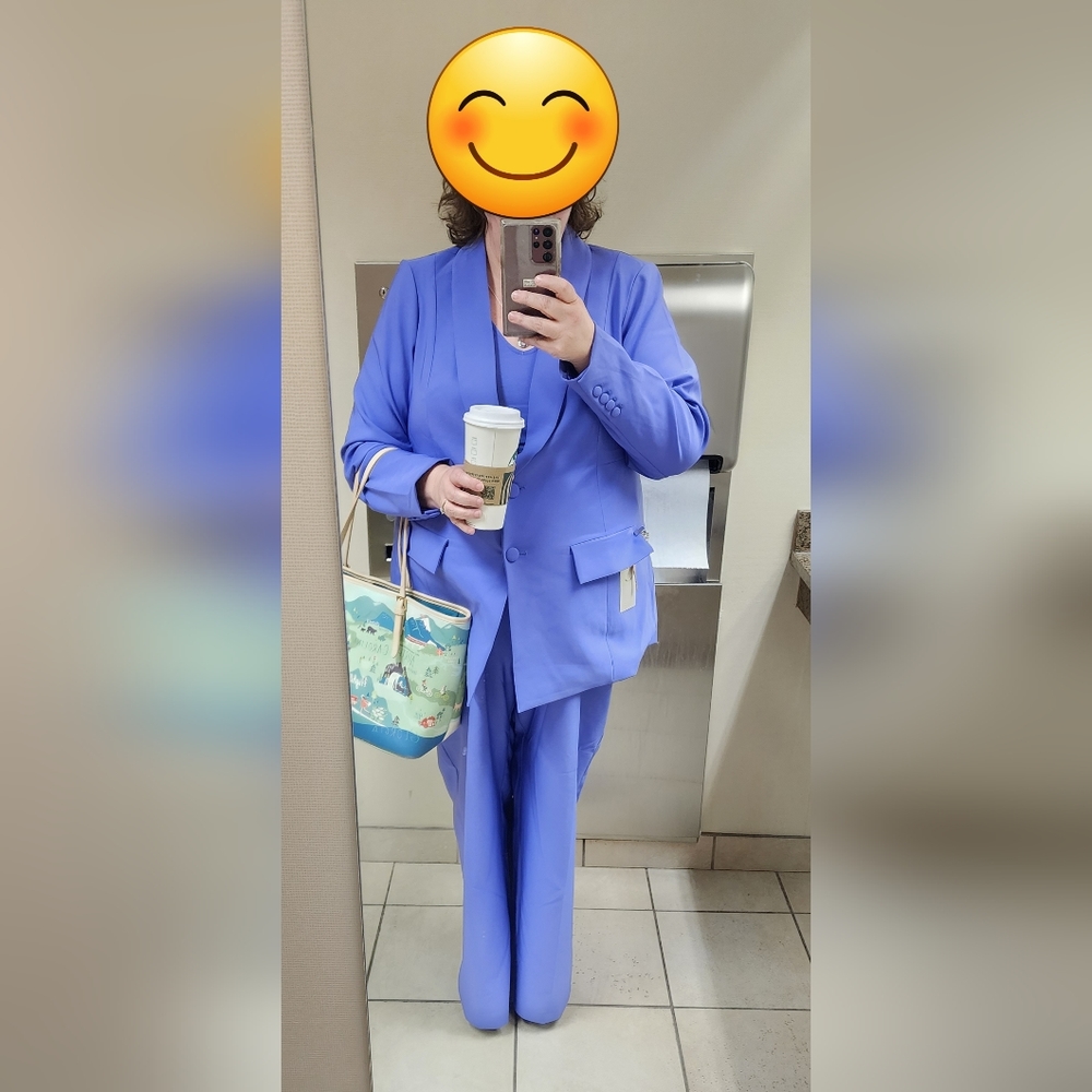 Periwinkle Crepe Suit Torrid Size 3x